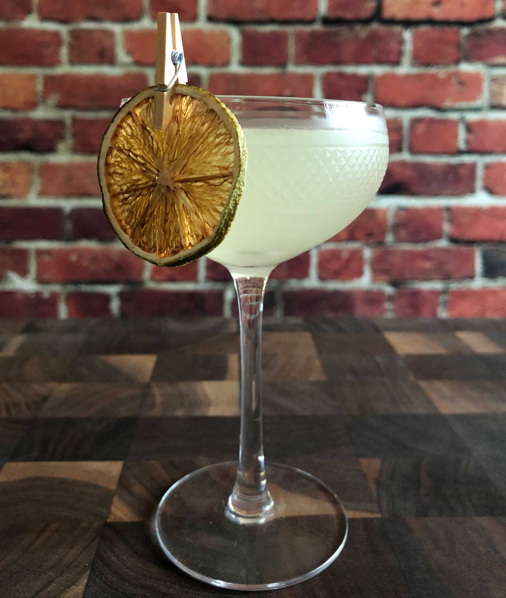 An example of the Katinka, the mixed drink (cocktail), by David Embury, The Fine Art of Mixing Drinks, featuring vodka, Rothman & Winter Orchard Apricot Liqueur, and lime juice; photo by Lee Edwards