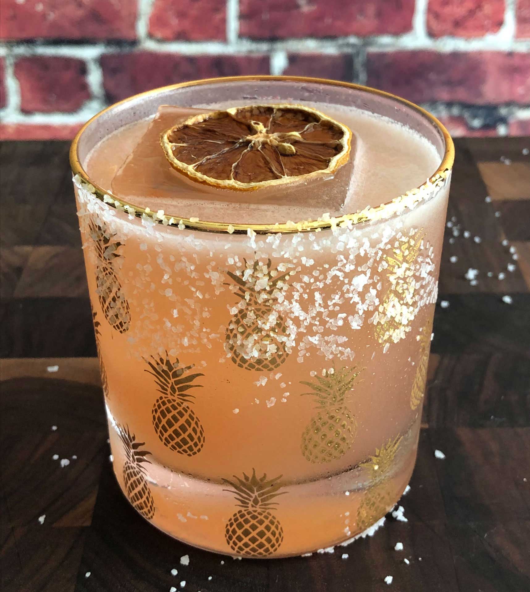 An example of the Culomba, the mixed drink (cocktail), by Jared Sadoian, The Hawthorne, Boston, MA, featuring Mattei Cap Corse Blanc Quinquina, grapefruit juice, and blanco tequila; photo by Lee Edwards